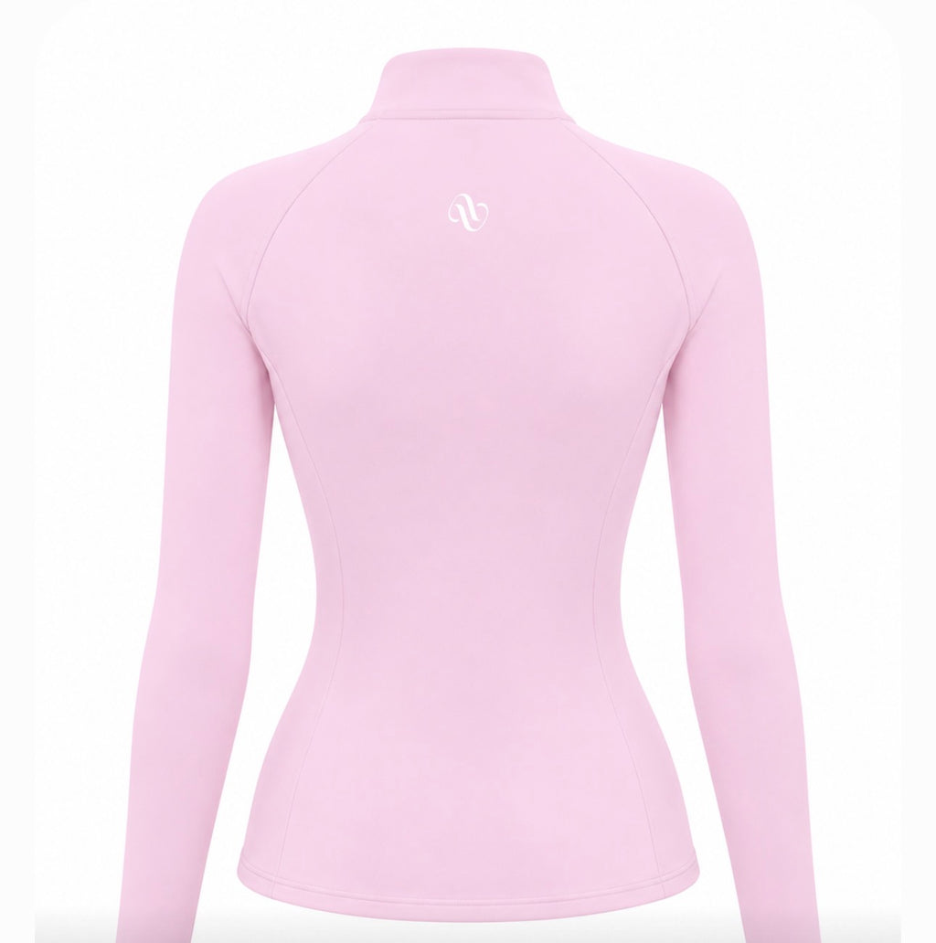Cloud Pink Seamless Zip Jacket ☁️
